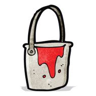 cartoon bucket of paint