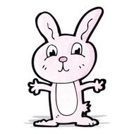 cartoon pink rabbit N2