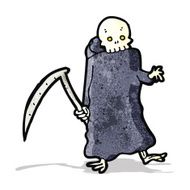 death with scythe cartoon