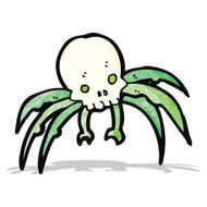 cartoon skull monster