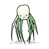 cartoon skull spider N2