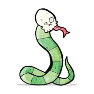 cartoon spooky snake