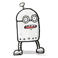 cartoon little robot