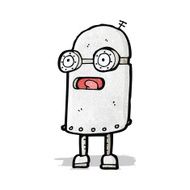 cartoon little robot N2