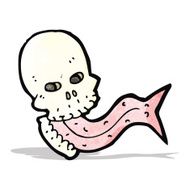 cartoon spooky skull N2