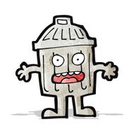 Cartoon Garbage Can N4