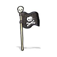 cartoon pirate flag N6