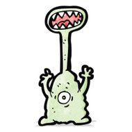 cartoon weird alien N4