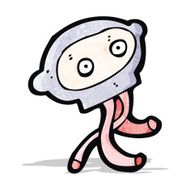 cartoon robot head