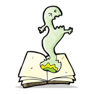 cartoon magic spell book N8