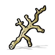 cartoon wooden stick