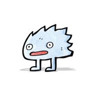 funny little monster cartoon N7