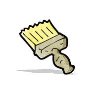 cartoon paint brush