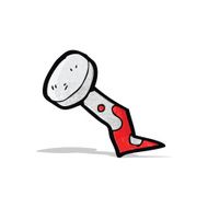 cartoon bloody nail N3