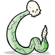 cartoon spooky serpent N2