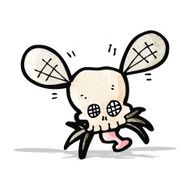 cartoon spooky fly