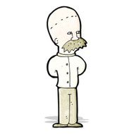 cartoon scientist man