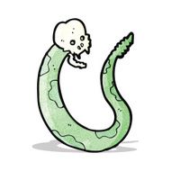 cartoon spooky snake N3