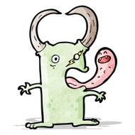 cartoon funny monster N6