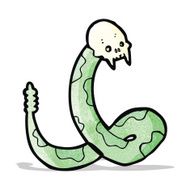 spooky snake cartoon