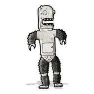 Cartoon Robot N33