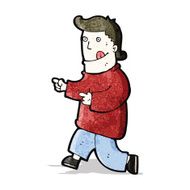 cartoon pointing man N10