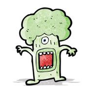 cartoon monster brocolli