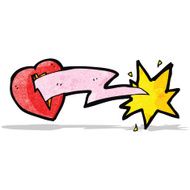 cartoon lighting bolt heart