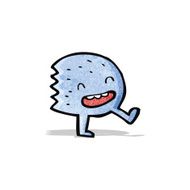 cartoon funny little monster N2
