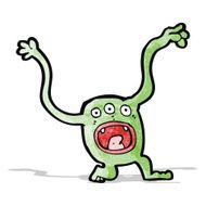 cartoon funny little monster N5