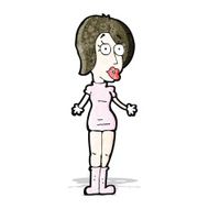 cartoon woman in nurse uniform