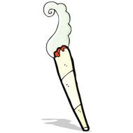 cartoon marijuana cigarette