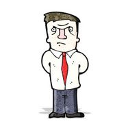 cartoon angry boss