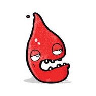 Cartoon Blood Drop N15