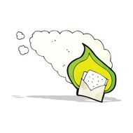 cartoon flaming letter N4