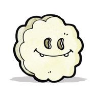 retro cartoon cloud symbol