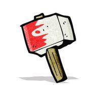 bloody hammer cartoon