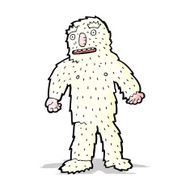 cartoon yeti monster N2