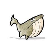 cartoon unhappy whale