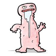 cartoon gross little monster N2