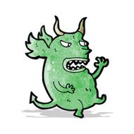 cartoon funny little monster N7