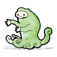 cartoon spooky ghost N7