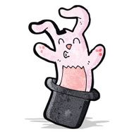 rabbit in hat trick cartoon