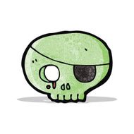 cartoon spooky pirate skull N3