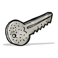 cartoon metal key