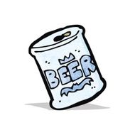 cartoon can of beer