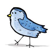 cartoon blue bird