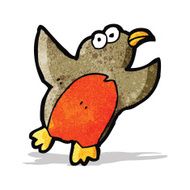 cartoon christmas robin N9
