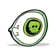 spooky mystic eye cartoon N2