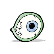 spooky mystic eye cartoon N3